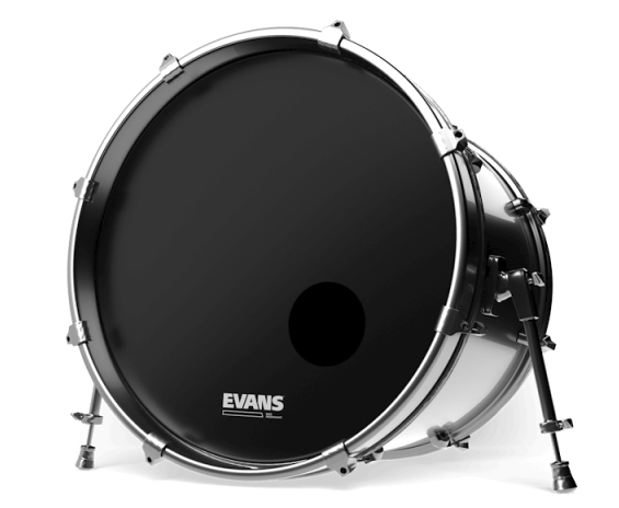 Evans BD22RONX - EQ3 Onyx Reso Black 22" LEVEL360