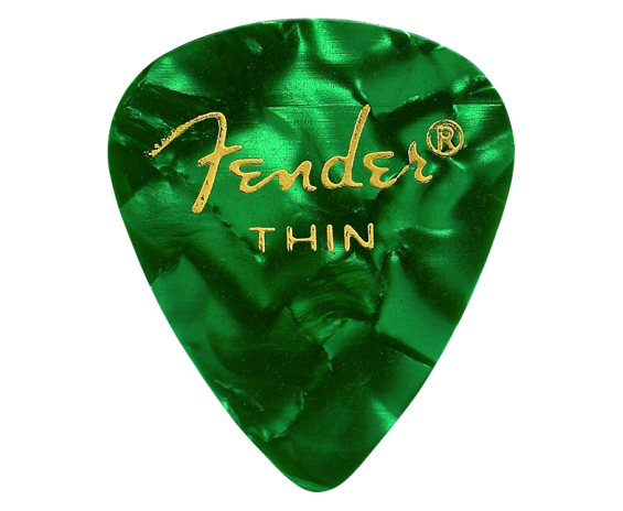 Fender 351 Shape Thin Green Moto